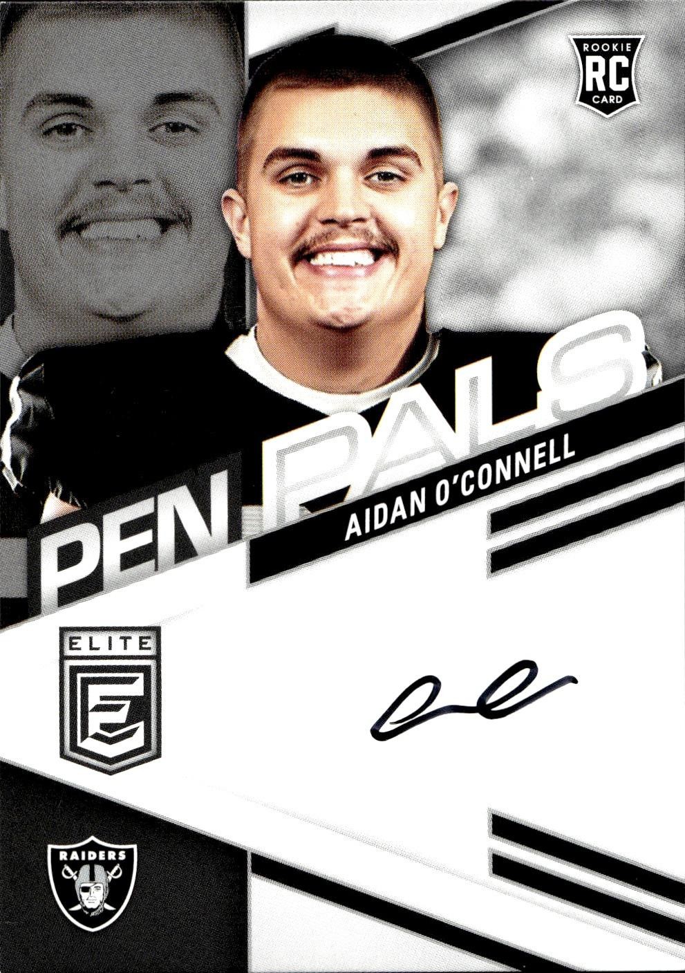 2023 Donruss Elite #PPAOC Aidan O'Connell Pen Pals