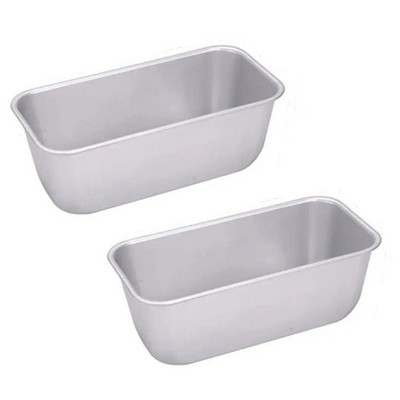 2 Stück 20 cm Rechteckig Aluminiumlegierung Backformen Antihaftbeschichtet Laibform Blech