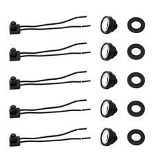 5Pcs Push Button Switch 12V Waterproof Push-Button On-Off Switch For Motorcyc...