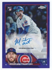 2023 Topps Chrome Miles Mastrobuoni Rookie RC Purple Autograph /250 #AC-MMA