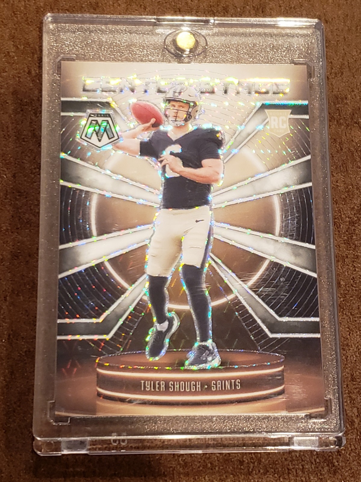 Tyler Shough 2025 Panini Mosaic #2 White Prizm /25 SSP Center Stage Rookie