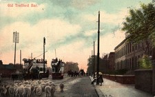 Old Trafford Bar - Manchester England 1908 Postcard