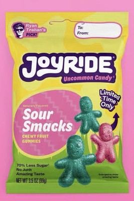 3x Joyride Springtime Sour Smacks candy 3.5 Oz! 3 BAGS INCLUDED 6/7/27