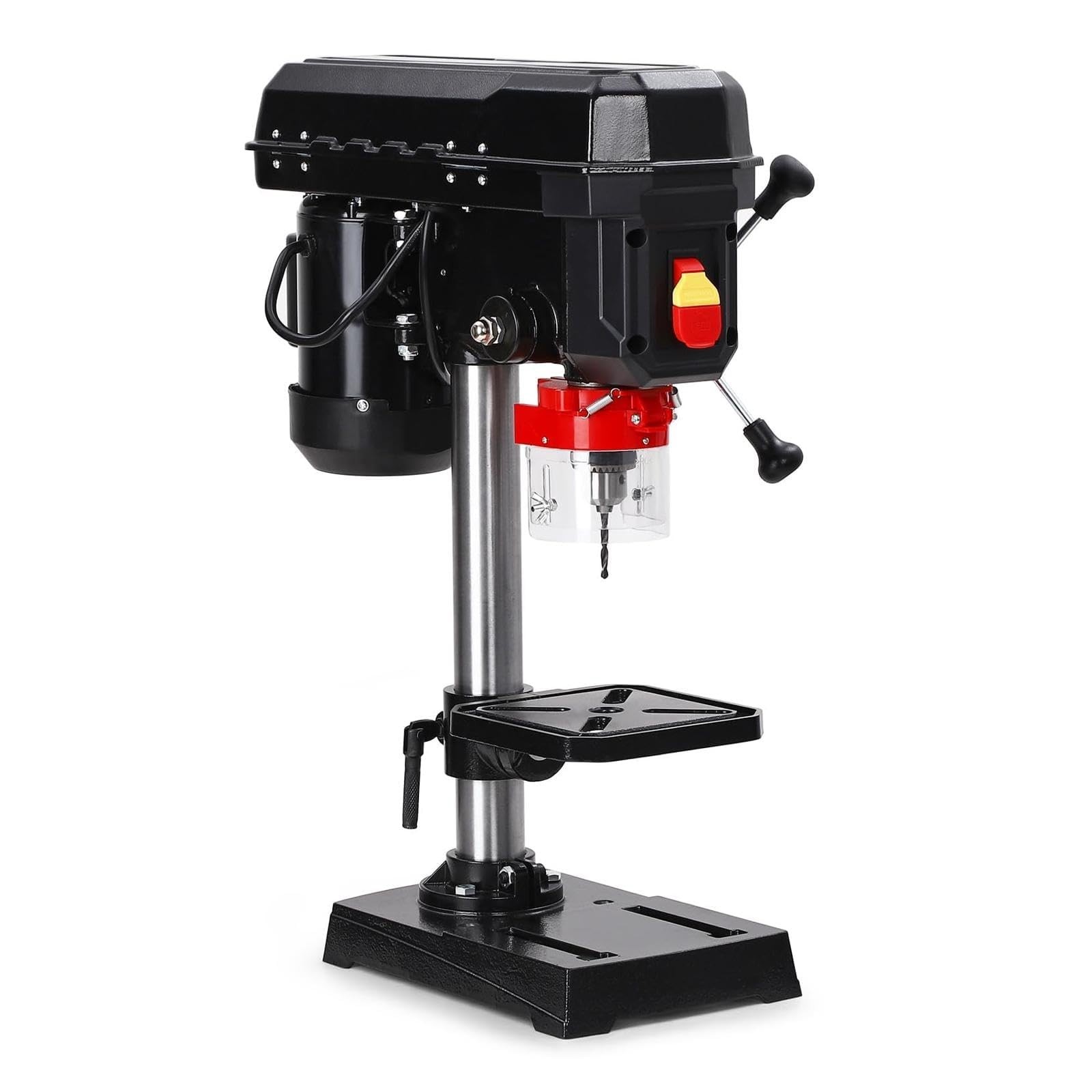 8-Inch Benchtop Drill Press w/2.5 Amp Motor and Adjustable 5-Speed 0-45&deg; Tiltlin