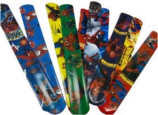 Marvel Spider-Man Slap Bracelets Unisex Kids Party Favors 48 Count Goodie Bag