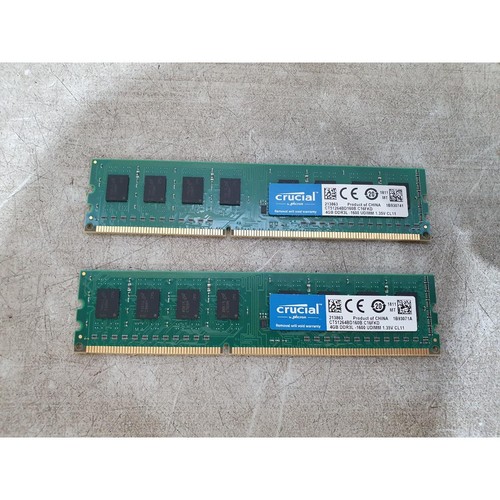 2er Set Crucial CT51264BD160B.C16FKD Speichermodul (2 x 4GB) DDR3 RAM 240-Pins