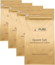 Sal De Epsom 1 Lb Sulfato De Magnesio Puro, Grado Alimenticio,