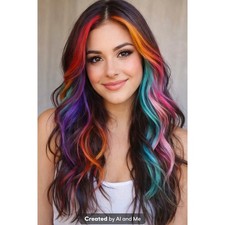 Lot of 6 Temporary Hair Color Sprays   3 oz Each   Multi-Color Bundle