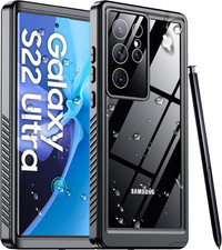 Designed for Galaxy S22 Ultra Case,Waterproof Built-In Lens Screen Protector