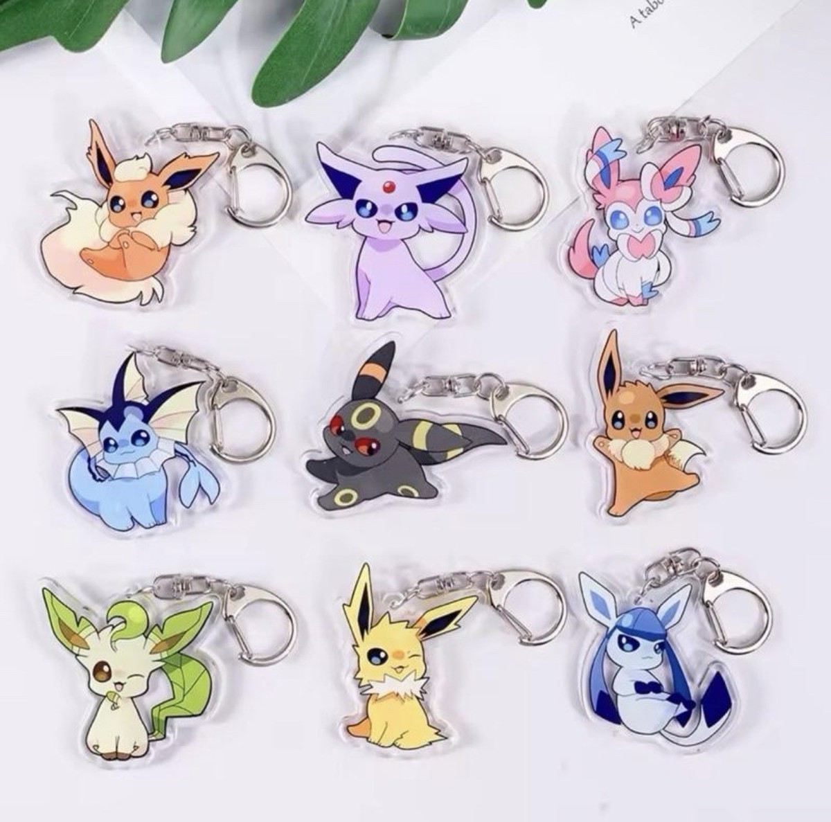 Pokemon Eevee and Eeveelutions Keychains Set (9 Pieces Set) | eBay