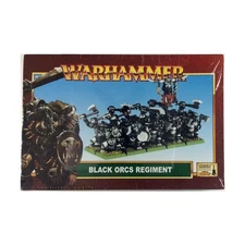 GW WHF Orcs & Goblins Black Orcs Regiment (2000 Ed) Fair/NM