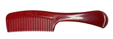 Vintage Goody Hair Comb Red Plastic 8.5" Unbreakable 80's Retro Old School