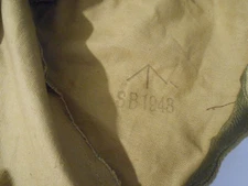 British army khaki helmet cover "   /I  SB 1943  "   second war cover