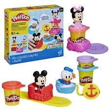 Play-Doh Disney Junior Stamp & Go Megapack with Mickey, Minnie & Donald, Arts &