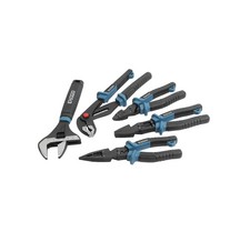 Erbauer Pliers Set 5 piece Chrome vanadium steel Ergonomic soft-grip Handles