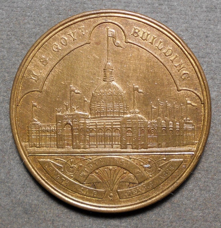 So-Called Dollar HK-155, Official Medal, World’s Columbian Exposition, 1893, Chi