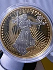 1933 Gold Double Proof Liberty Cu, Layered In 24K Gold With Spot Platinum. COA