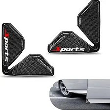 Car Door Corner Protector Edge Guards, Carbon Fiber Decora Color: Black Sport