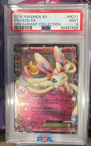 Pokemon XY Generations Radiant Collection Sylveon EX 2016 RC21/RC32 PSA 9 Mint