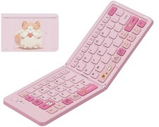 Foldable Bluetooth Keyboard with UV Printing Technology Rechargeable Keyboard...