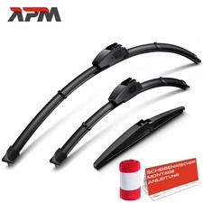 3x Scheibenwischer Wischerblatt Länge 650/400/250 mm für Toyota Corolla Verso