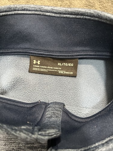 Under Armour 1/4 Zip Pullover Shirt Mens XL Performance Loose Fleece ColdGear - Picture 3 of 9