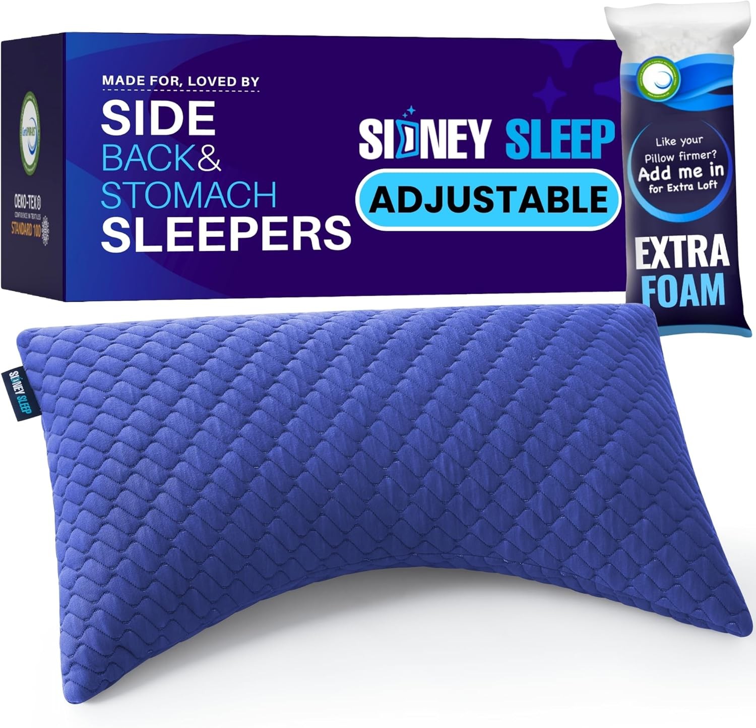 Sleep Pillow for Side and Back Sleepers - Comfort for Neck and Shoulder Pain