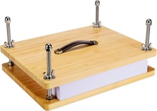 Wooden Book Press 9.8x7.87 inch Large Bookbin...