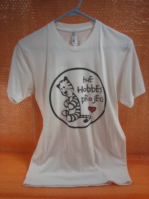 THE HOBBES PROJECT White with Tiger Graphic Womens T-Shirt Size S