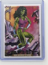 2024 SkyBox Marvel Masterpieces 92 Platinum Canvas She-Hulk #82