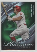2019 Bowman Platinum Wal-Mart Presence Green Foil /99 Rhys Hoskins #PP-16 0j6