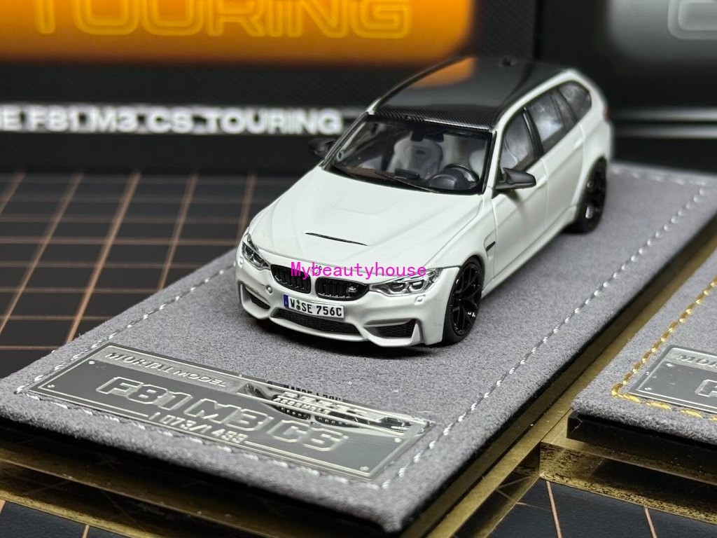 Mortal 1:64 HEC Gray Carbon Top F81 M3 CS Wagon Model Diecast