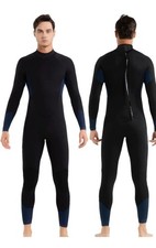 Wet Suit 4.5mm One Piece Black Sz. Large By Realon Sports Neoprene