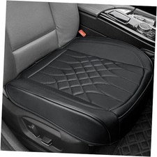1-Pack Leather Front Car Seat Covers - Bottom Car Seat Covers 1 piece black