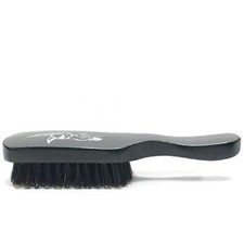 100 Boars Hair Hardwood Frame Black Series Beard Brush For Men with Handle