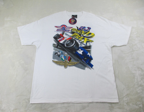 NEW VINTAGE Formula 1 Racing Shirt Mens Extra Large White US Grand Prix 2000