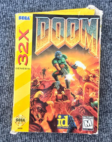 Doom Sega 32X Genesis Game Original Box Cartridge ~ No Manual