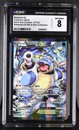 Blastoise EX XY122 XY Holo Black Star Promo CGC 8 PSA