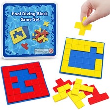 Pool Diving Block Puzzle Game for Kids - Underwater Sinking Building Block Se...