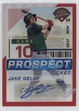 2024 Panini Prospect Edition Red Prizm Signatures /199 Jake Gelof #196 Auto 0g6d