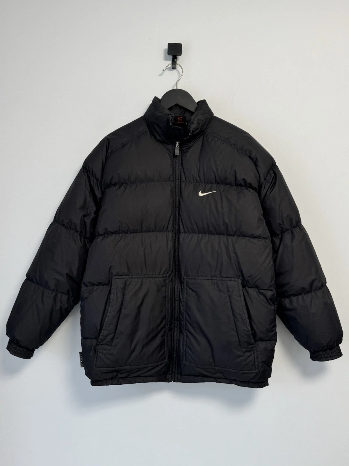 Nike Vintage Down Puffer Jacket Big Swoosh Y2K Style Size S Men’s