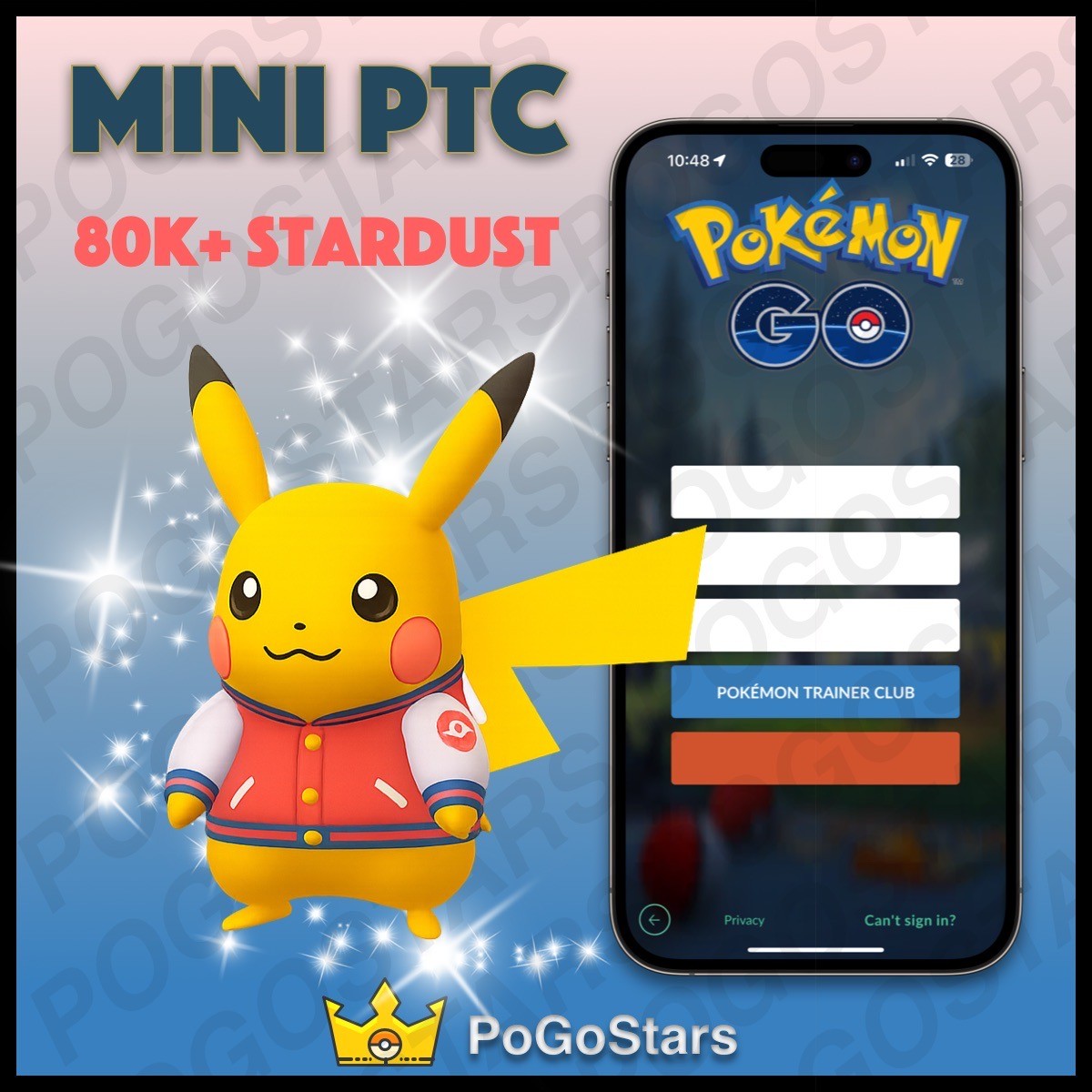 Pokémon PTC Go - Shiny Pikachu Varsity Jacket WCS 2025✨Read 
