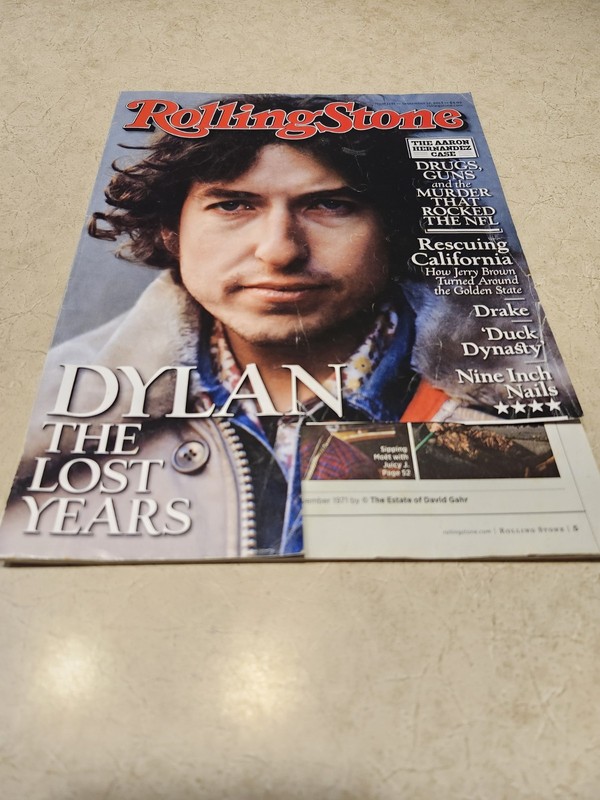 Bob Dylan The Lost Years Issue #1191 September 12, 2013  Rolling Stone Magazine