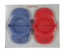 Plastic Dough Crimped Edge Press Set for Pies Pastries Calzones & More - 2 Sizes