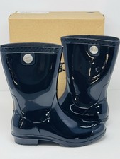 NEW UGG Sienna Matte Women's Boots Rain Rubber Boots Black Size 7 NIB