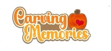 PREMADE SCRAPBOOK-PAPER PIECING-TITLE-AUTUMN-FALL-PUMPKINS-CARVING MEMORIES
