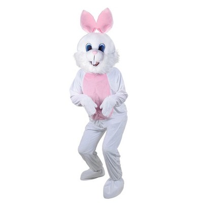 Weißes Osterhasen Kostüm Deluxe Hase Kaninchen Maskottchen Kostüm Outfit Neu
