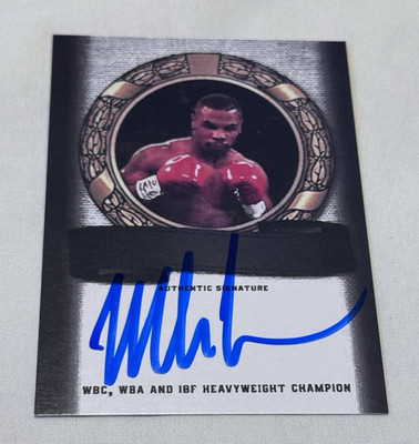 Mike Tyson  2012 Leaf Signed Autographed AW-MT1 Rare Beauty Hall of Famer L@@K !
