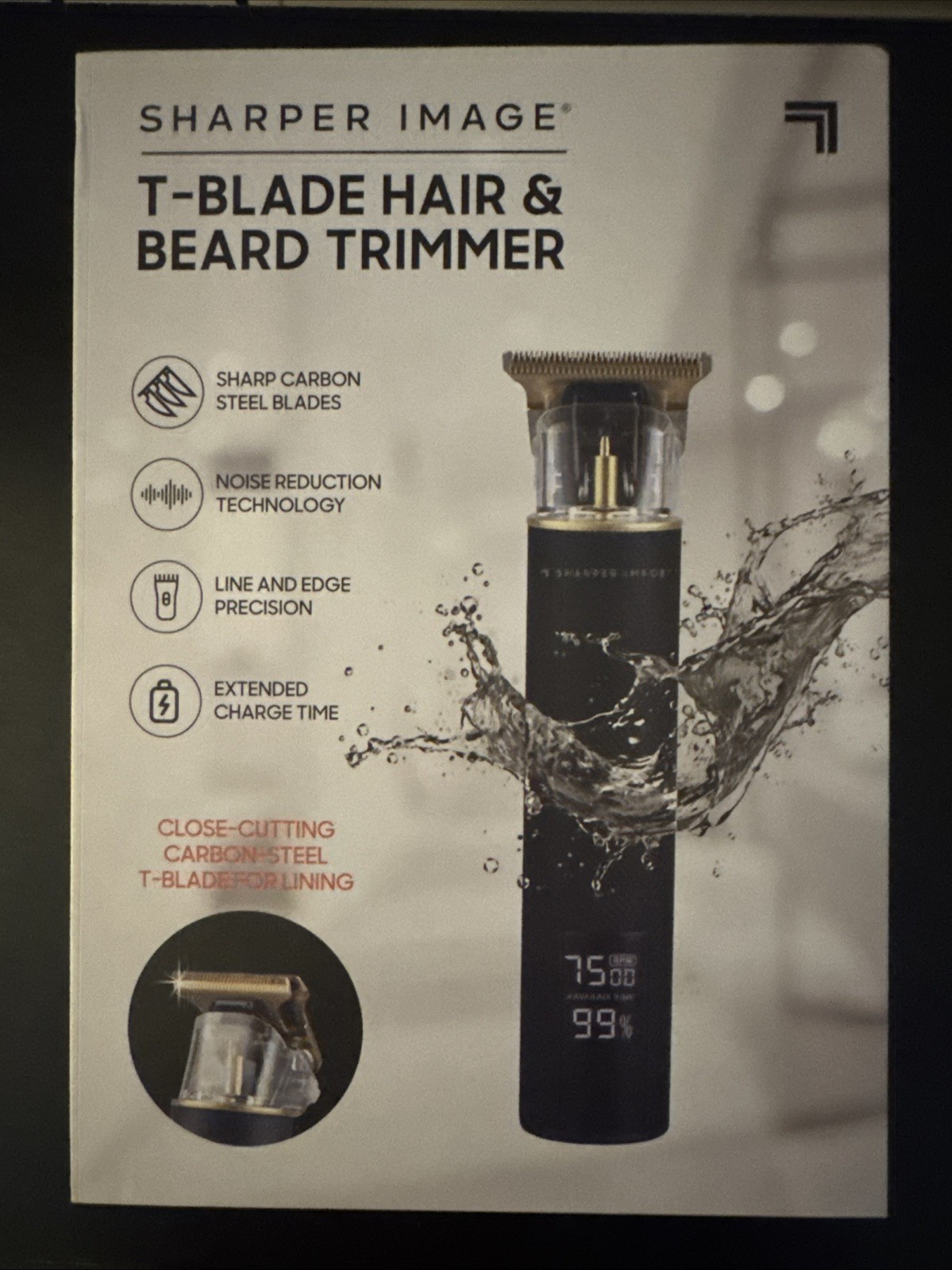 Sharper Image T-Blade Hair & Beard Trimmer Brand New