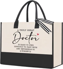 Doctor Gift for Women Tote Bag Appreciation Gifts for Doctor Thank You Gifts for